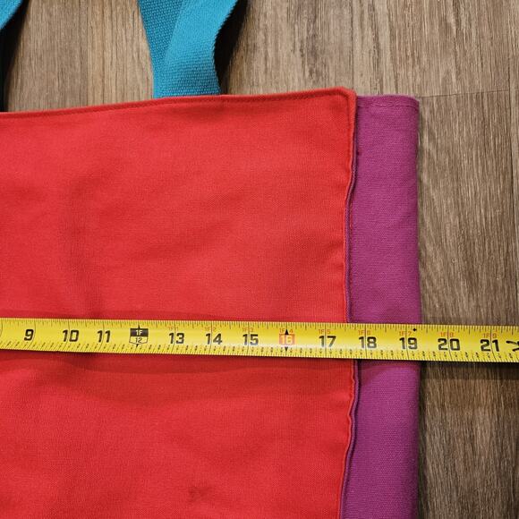 Laurel Burch Colorful Cat Oversized Tote Bag Multicolor Vtg Artsy Eclectic - Picture 8 of 13